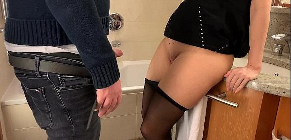  tinder date slut, hotel room fuck in pantyhose and high heels
